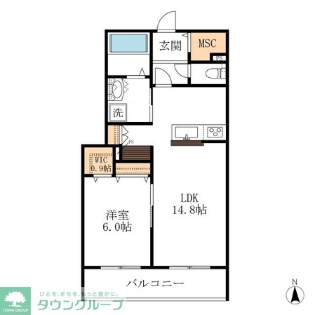 メゾン天白公園東Wの物件間取画像